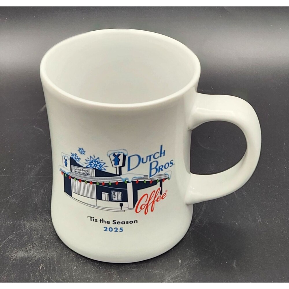Dutch Bros Coffee Mug Tis the Season 2025 Holiday Christmas Limited Edition Cup